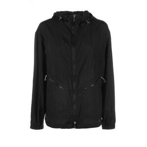 ADD Women's Lightweight Hooded Full-Zip Anorak Jacket Women BLACK Coats &
